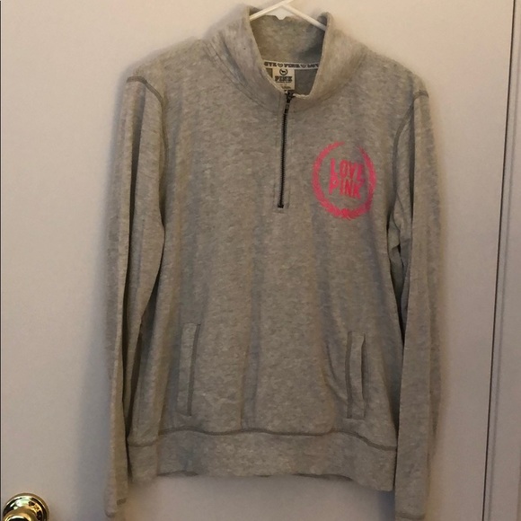 PINK Victoria's Secret Tops - Victoria’s Secret Pink quarter zip sweatshirt PINK Victoria's Secret Tops - Victoria’s Secret Pink quarter zip sweatshirt